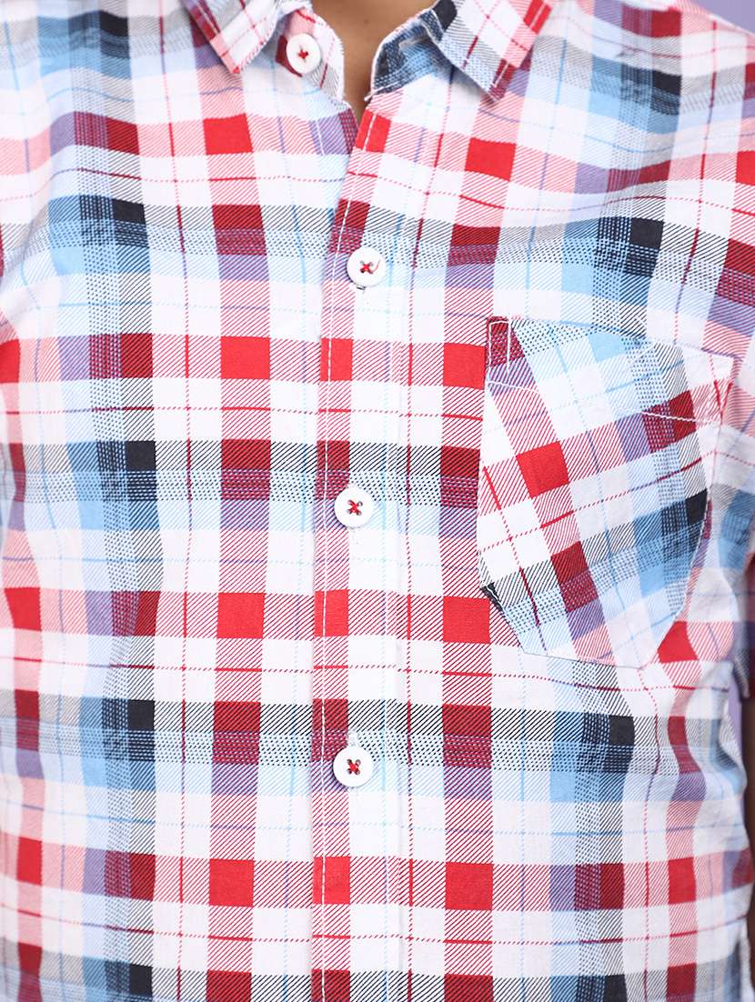 multicolored checks cotton shirt - 20884977 -  Standard Image - 5