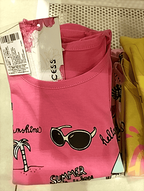 pink cotton single jersey tshirt - 20885040 - Standard Image - 0