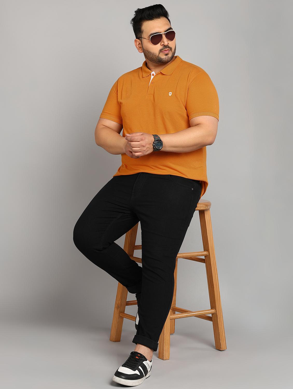 mustard cotton plus tshirt - 20885081 - Standard Image - 3