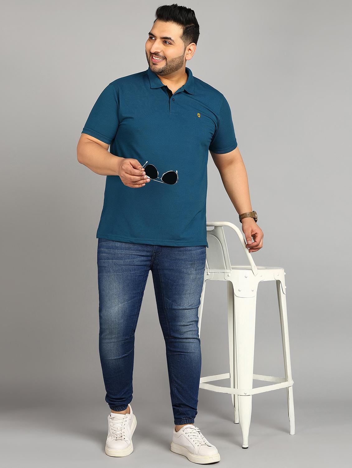 teal cotton plus t-shirt - 20885082 - Standard Image - 3