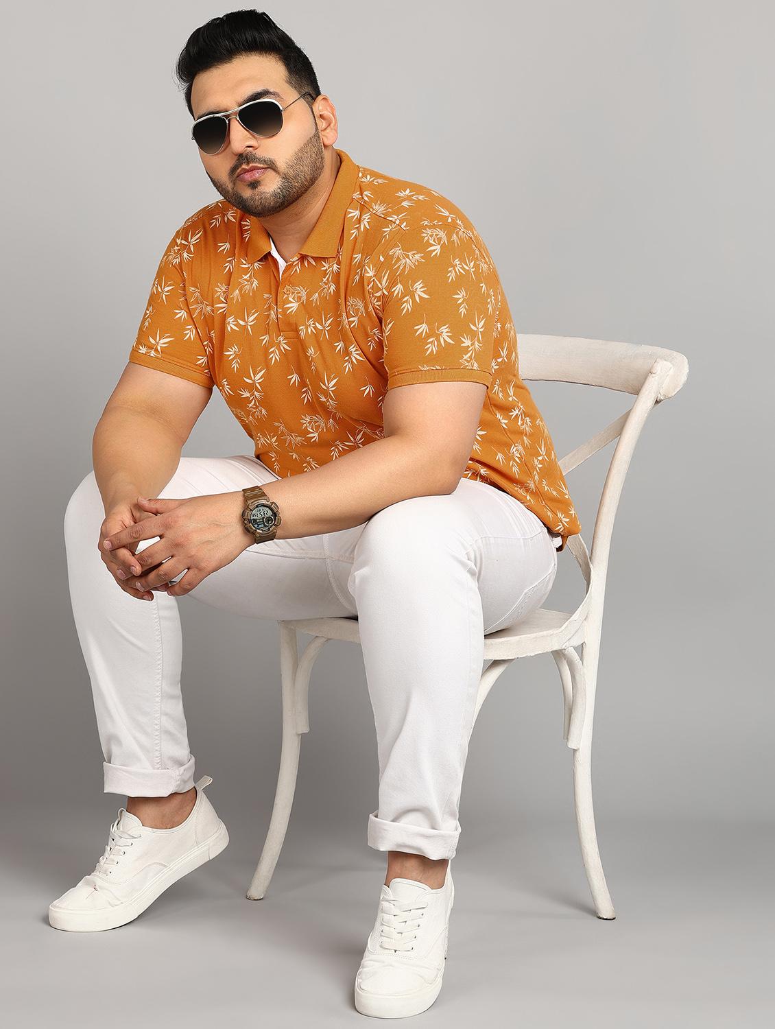 men printed plus size polo t-shirt - 20885090 - Standard Image - 3
