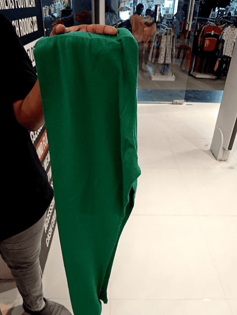green cotton lycra legging - 20890522 - Zoom Image - 0