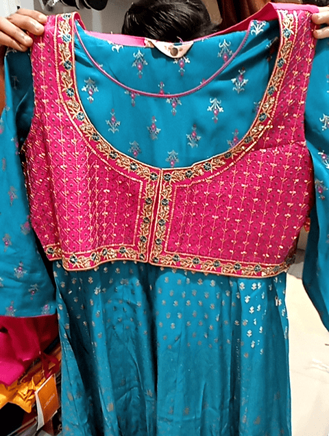 teal poly viscose kurta - 20890691 -  Standard Image - 0