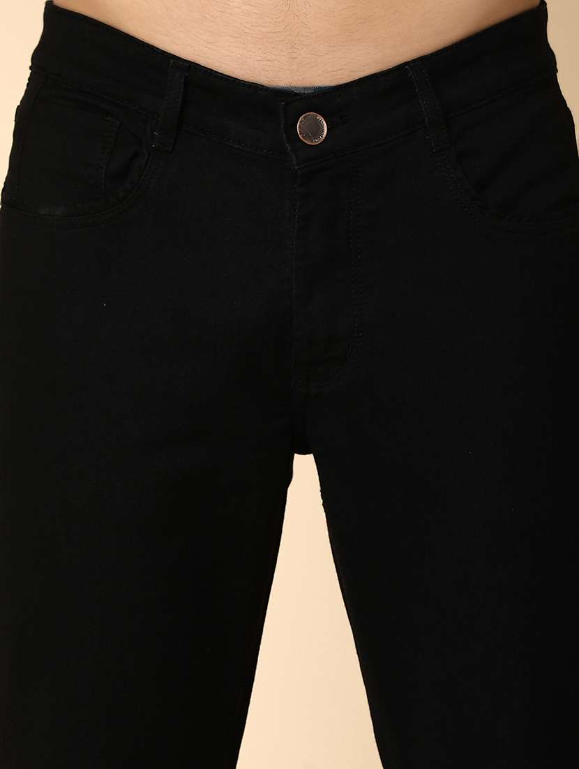 men mid rise plain denim jeans - 20890716 -  Standard Image - 5