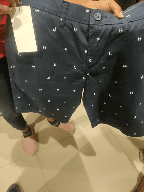 navy blue twill short - 20890723 -  Standard Image - 0