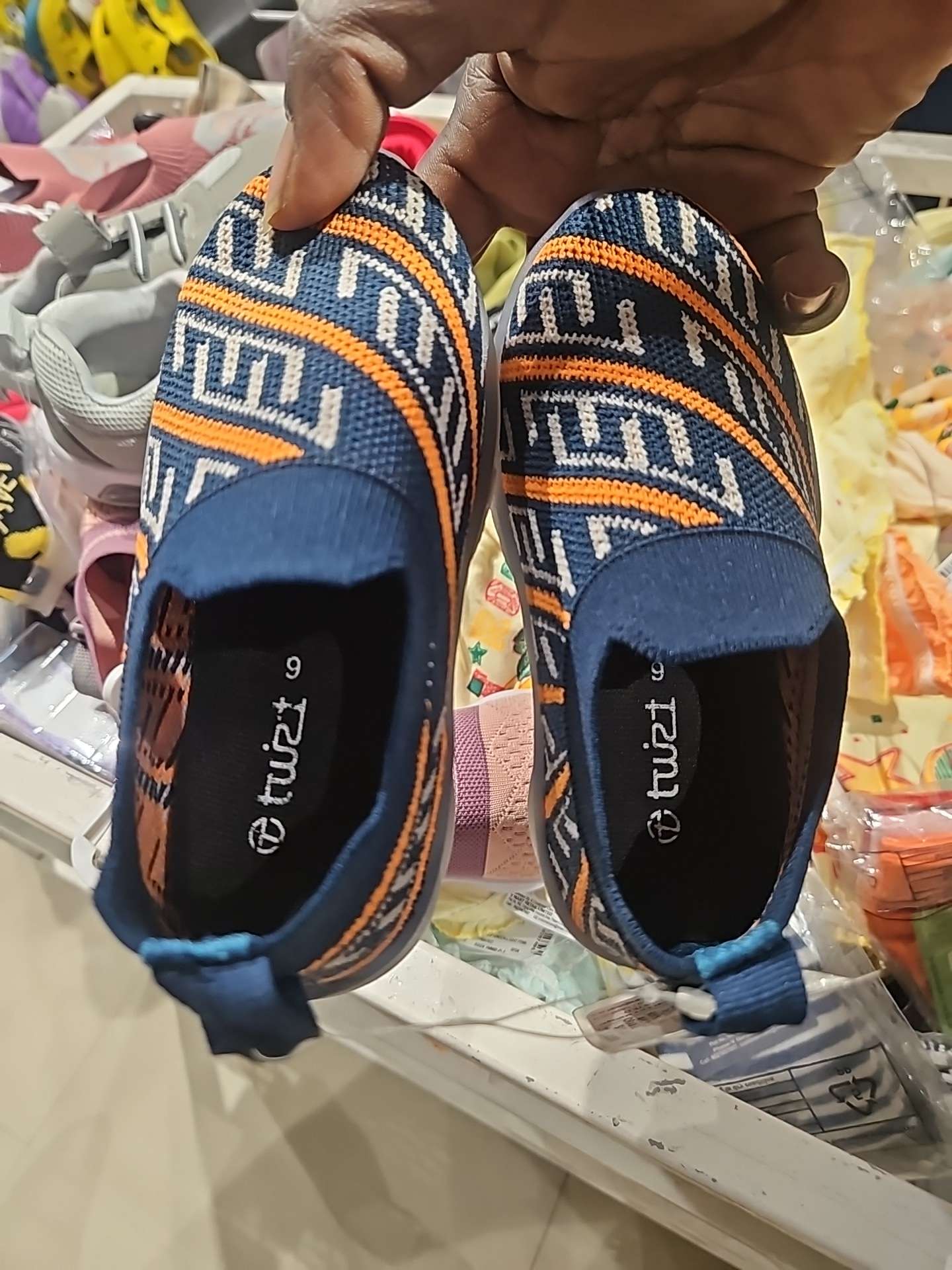 orange knitted casual shoes - 20891237 - Zoom Image - 0