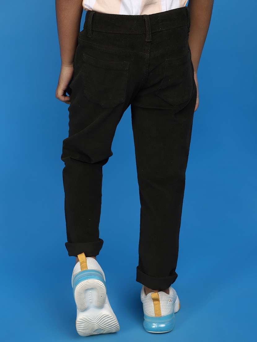 boys black solid mid rise slim fit jean - 20891269 -  Standard Image - 3