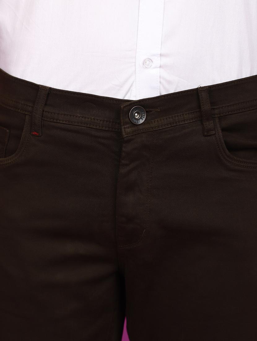 men mid rise solid chinos - 20892591 - Standard Image - 5