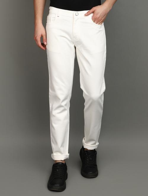 men mid rise solid chinos - 20892592 -  Standard Image - 0