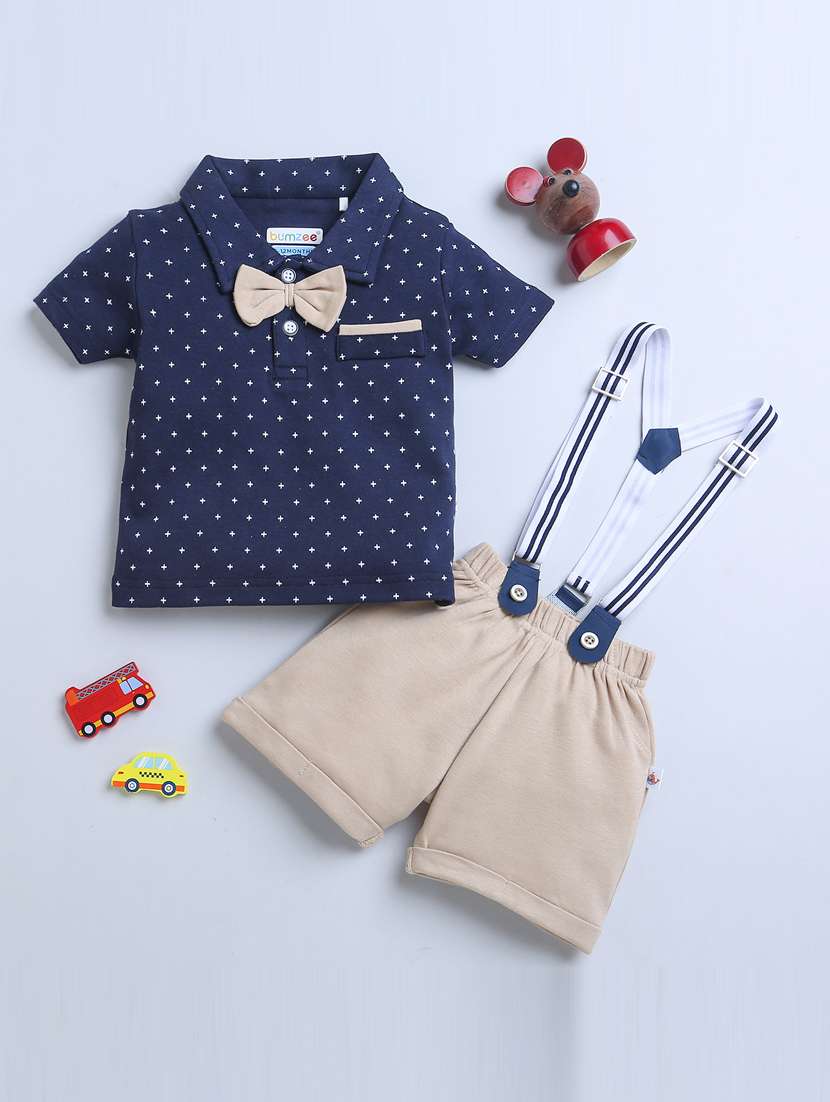 boys printed cotton suit sets 
