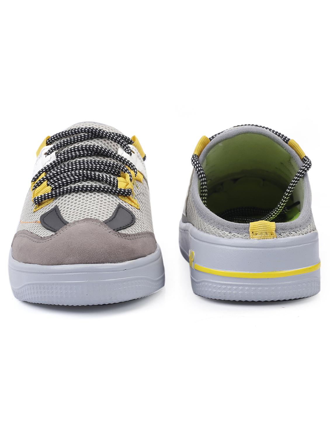 grey synthetic sneakers - 20893557 - Standard Image - 3