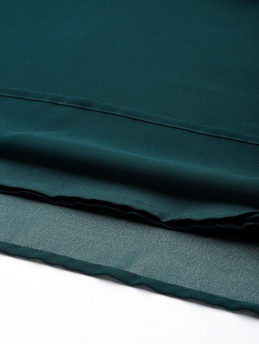 women bottle green sequin asymmetric maxi dress - 20893696 -  Standard Image - 5