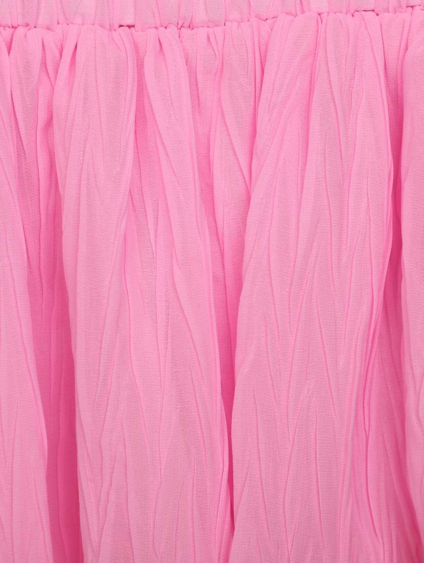 girls round neck printed skirt top set - 20893832 -  Standard Image - 3