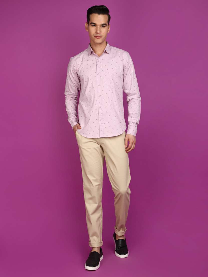 pink cotton casual shirt - 20893974 -  Standard Image - 3