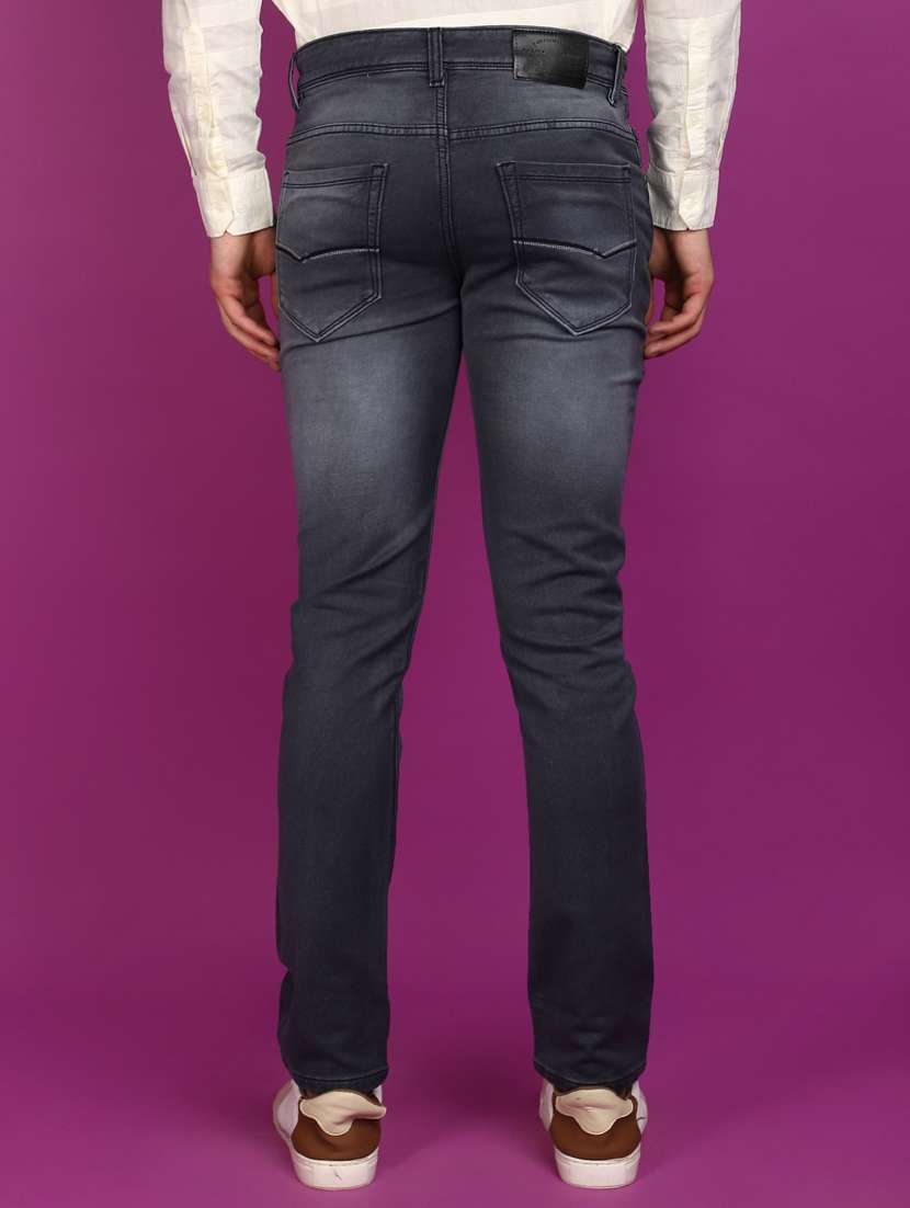 men mid rise washed denim jeans - 20893999 -  Standard Image - 3