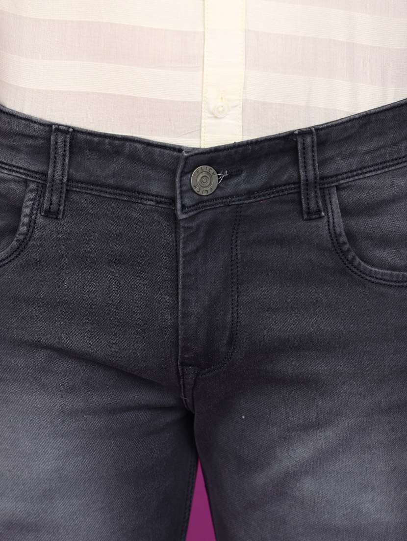 men mid rise washed denim jeans - 20893999 -  Standard Image - 5