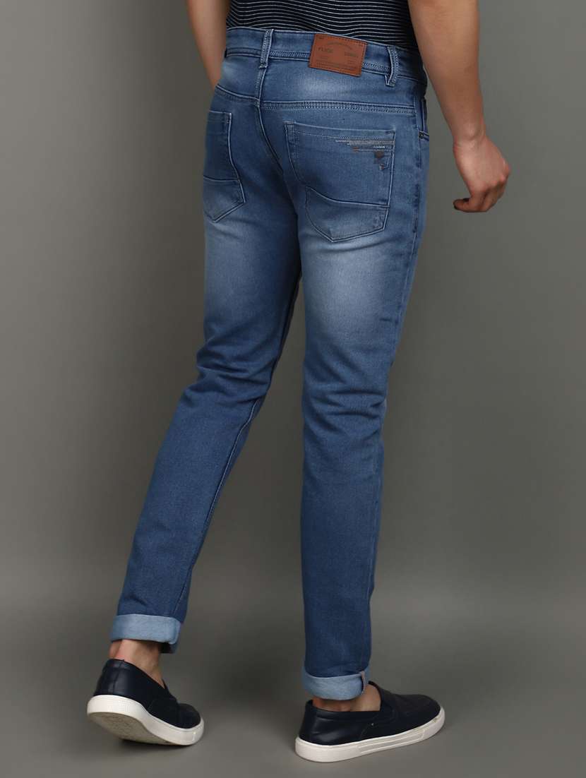 men mid rise washed denim jeans - 20894003 -  Standard Image - 3