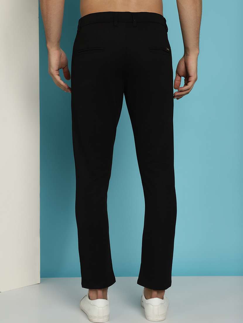 men mid rise flat front casual trouser - 20894837 -  Standard Image - 3