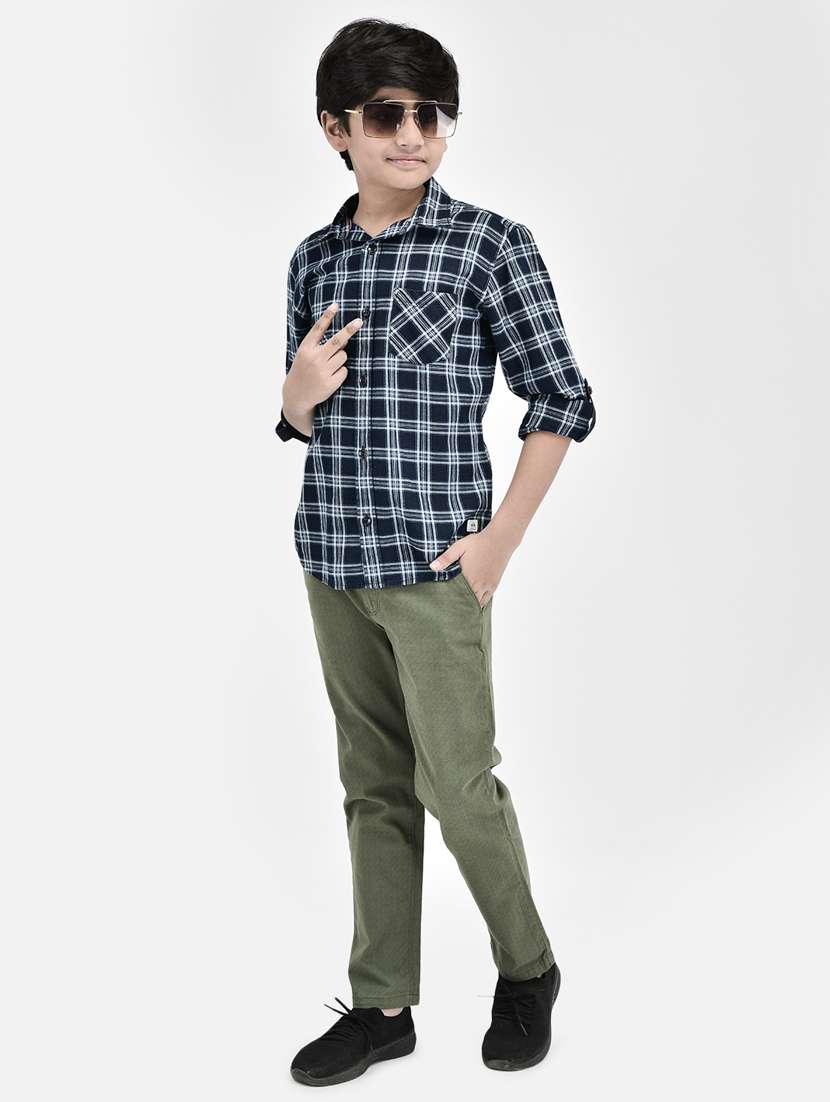 boys' check printed regular shirt - 20894956 -  Standard Image - 3