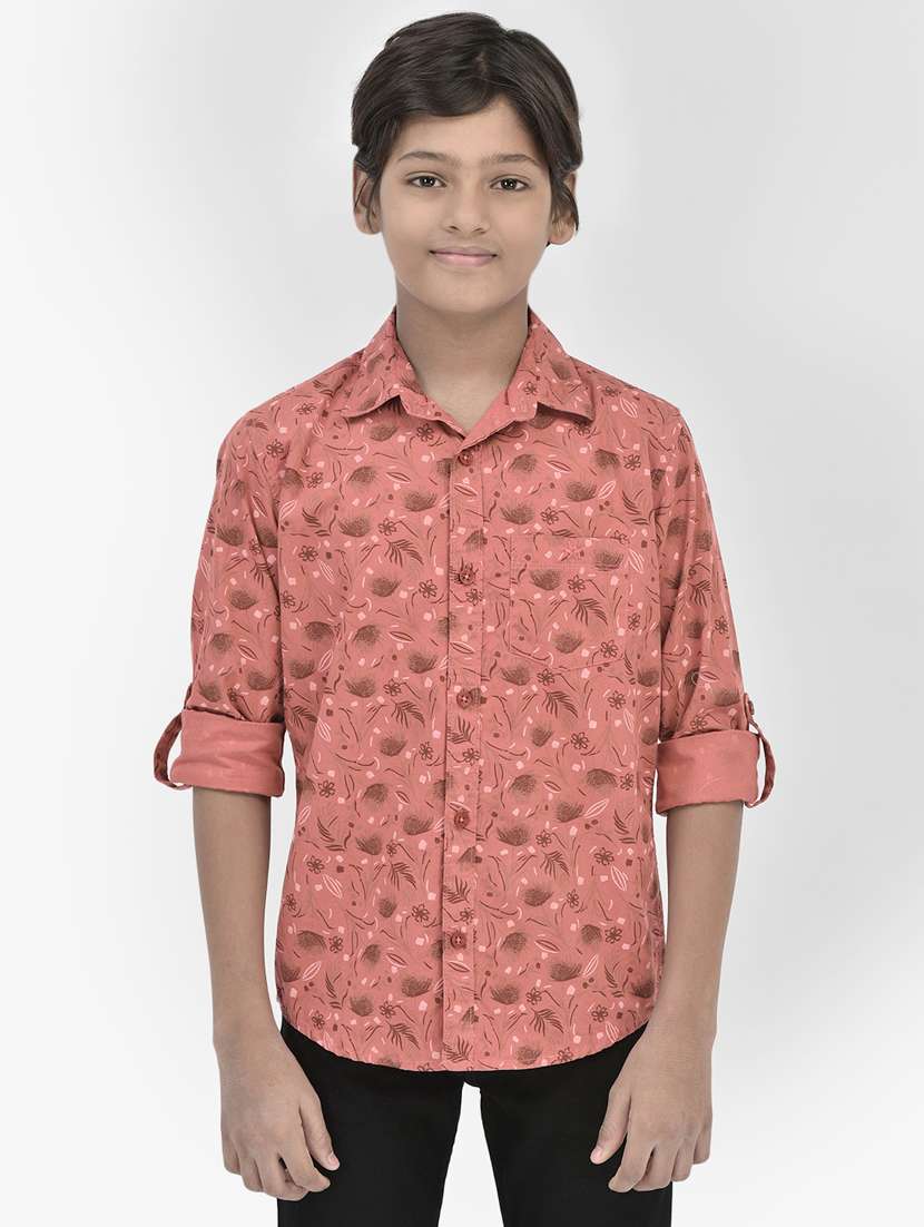 boys' floral printed regular shirt - 20894972 - Zoom Image - 0