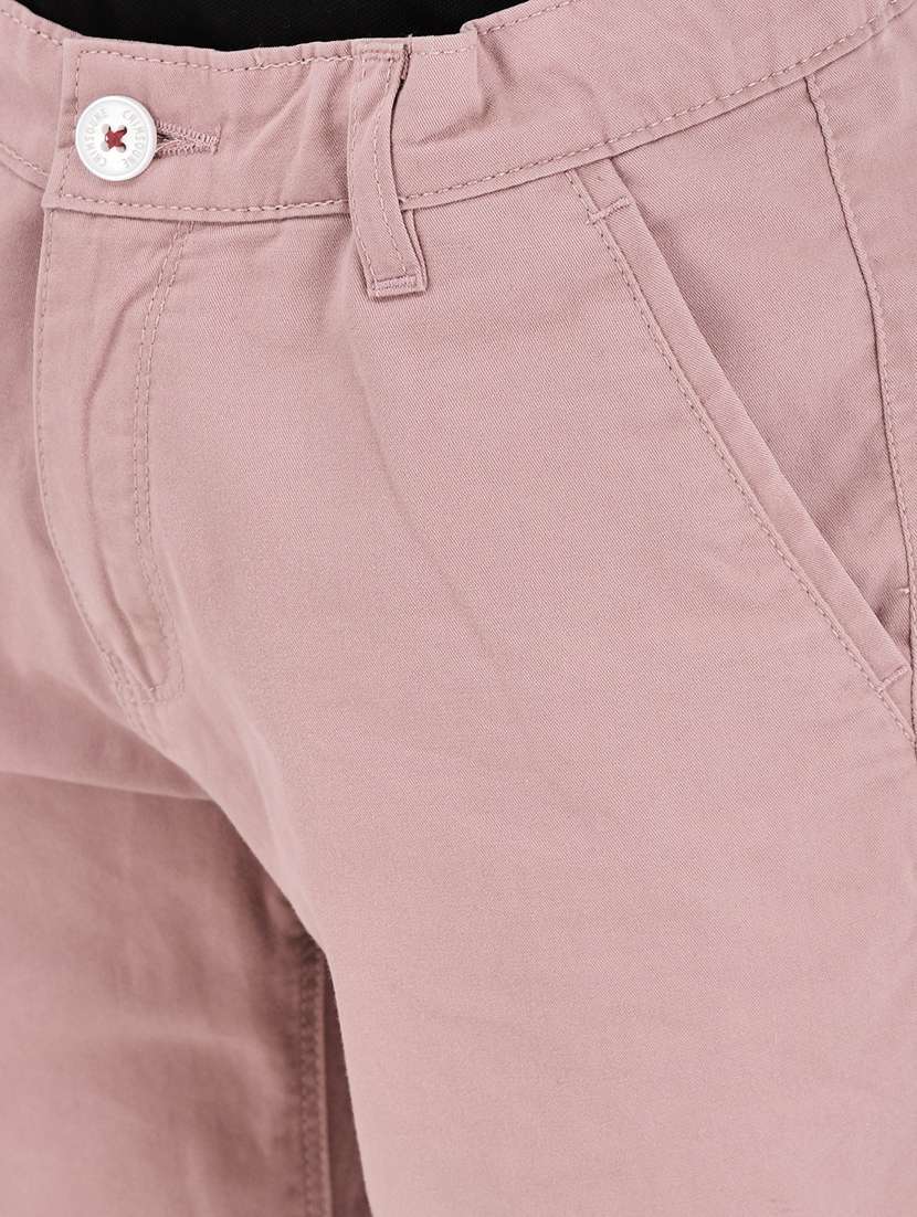 kids solid pink three fourth shorts - 20894989 -  Standard Image - 5