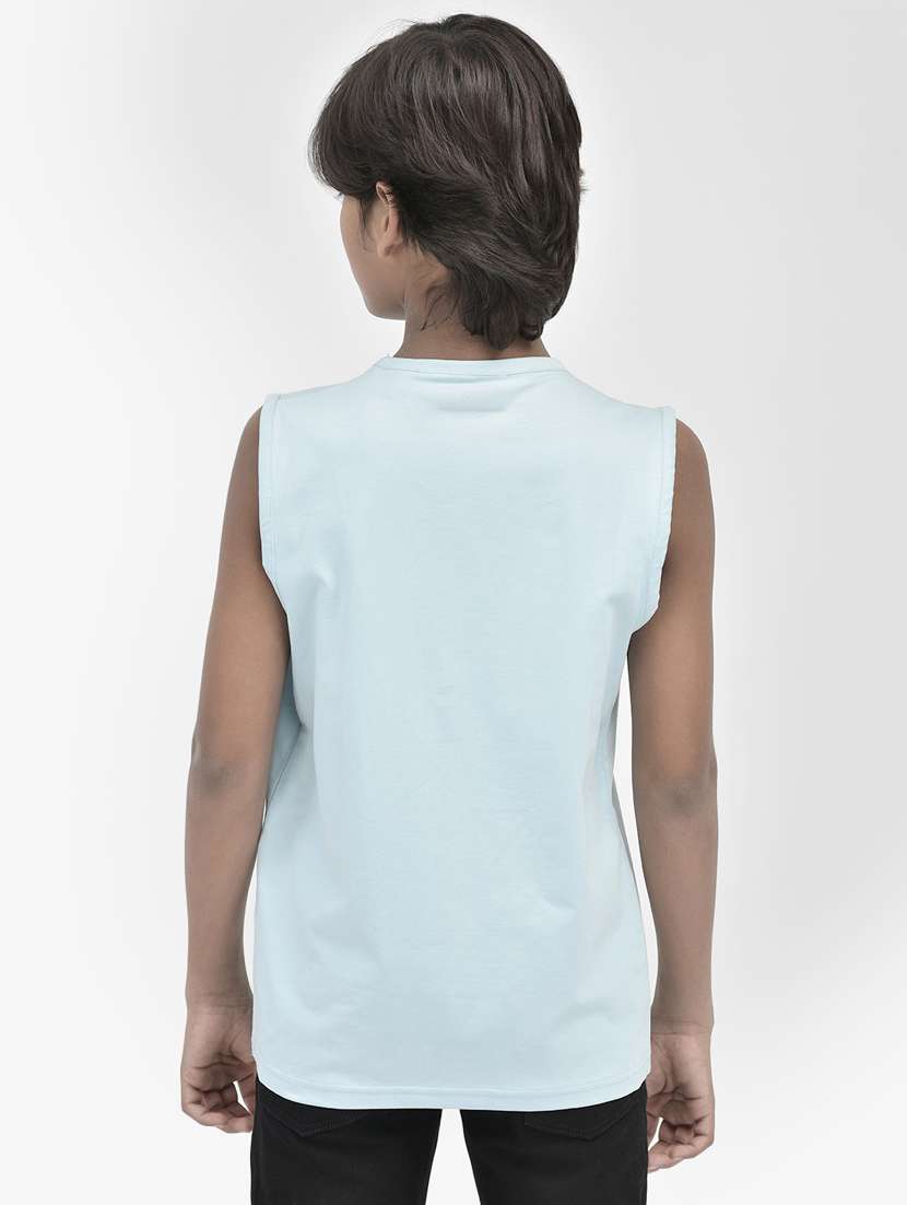 ai aqua cotton chest print t-shirt - 20895007 -  Standard Image - 3