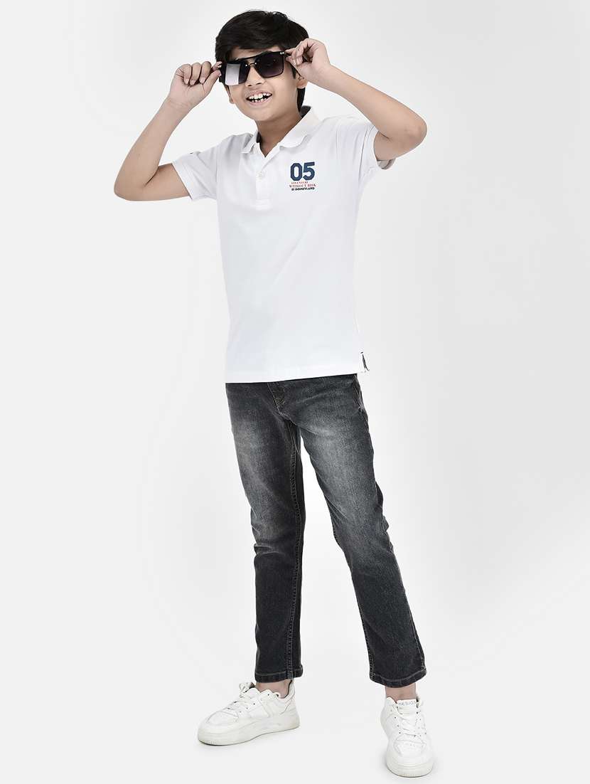 white cotton blend tshirt - 20895028 -  Standard Image - 3