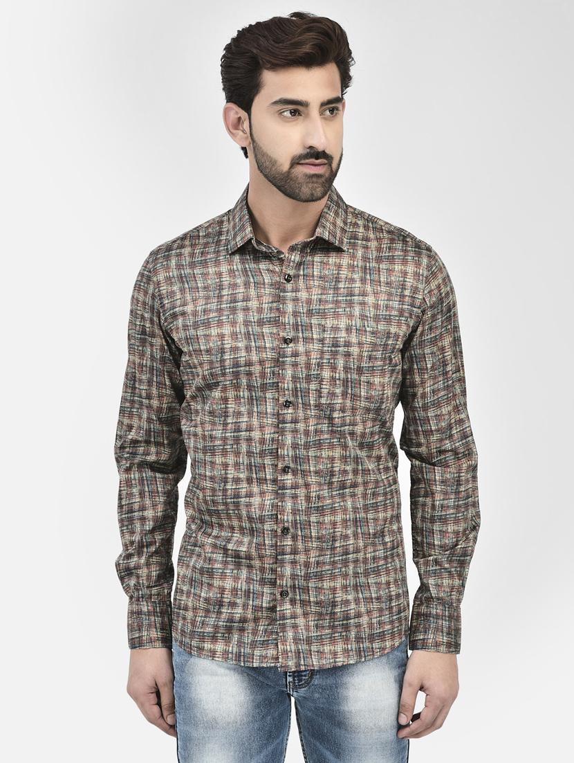 men collared long sleeve casual shirt - 20895166 - Zoom Image - 0