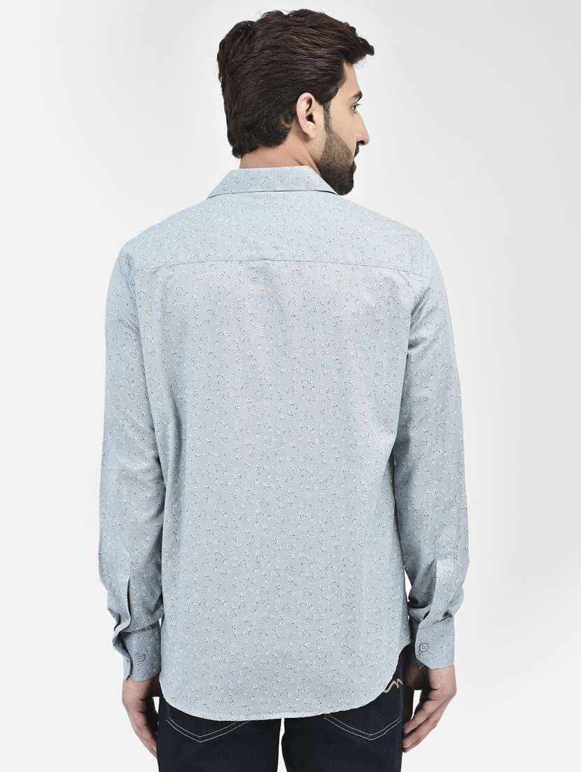 men collared long sleeve casual shirt - 20895170 -  Standard Image - 3