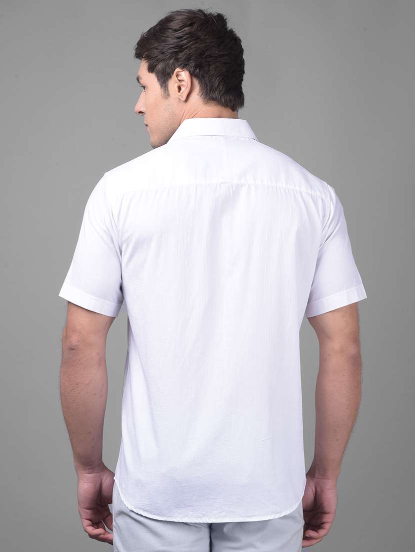 white cotton casual shirt - 20895232 -  Standard Image - 3