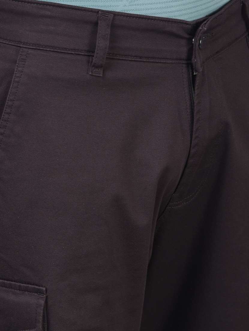 men solid mid rise cargo shorts - 20895241 -  Standard Image - 5