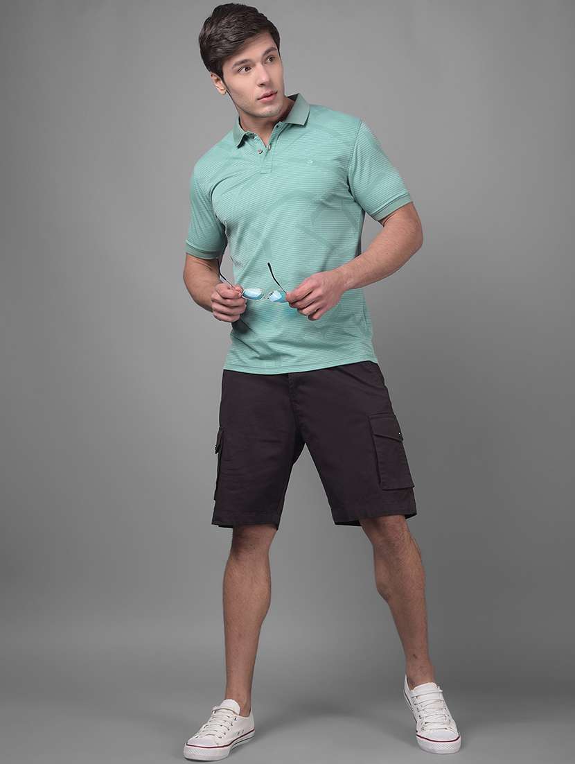 green polyester all over print tshirt - 20895328 -  Standard Image - 3