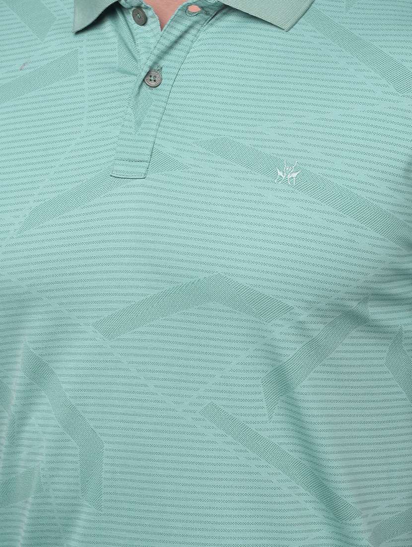 green polyester all over print tshirt - 20895328 -  Standard Image - 5