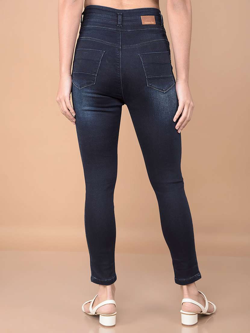women mid rise denim jeans - 20895348 -  Standard Image - 3