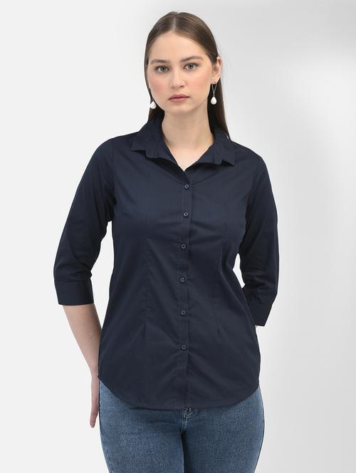 women's high-low solid color shirt - 20895357 -  Standard Image - 0