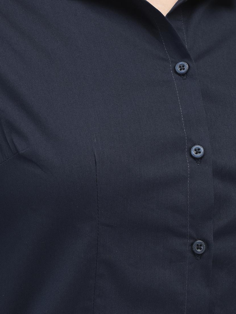 women's high-low solid color shirt - 20895357 - Standard Image - 5