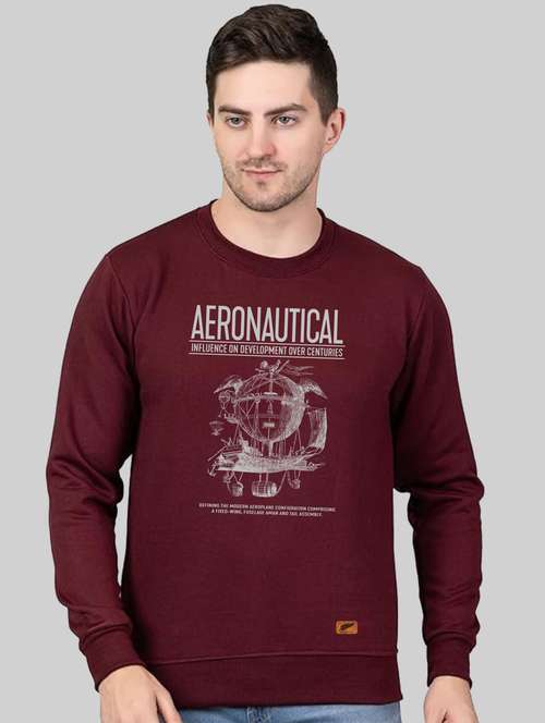 men round neck front print sweatshirt - 20896846 -  Standard Image - 0