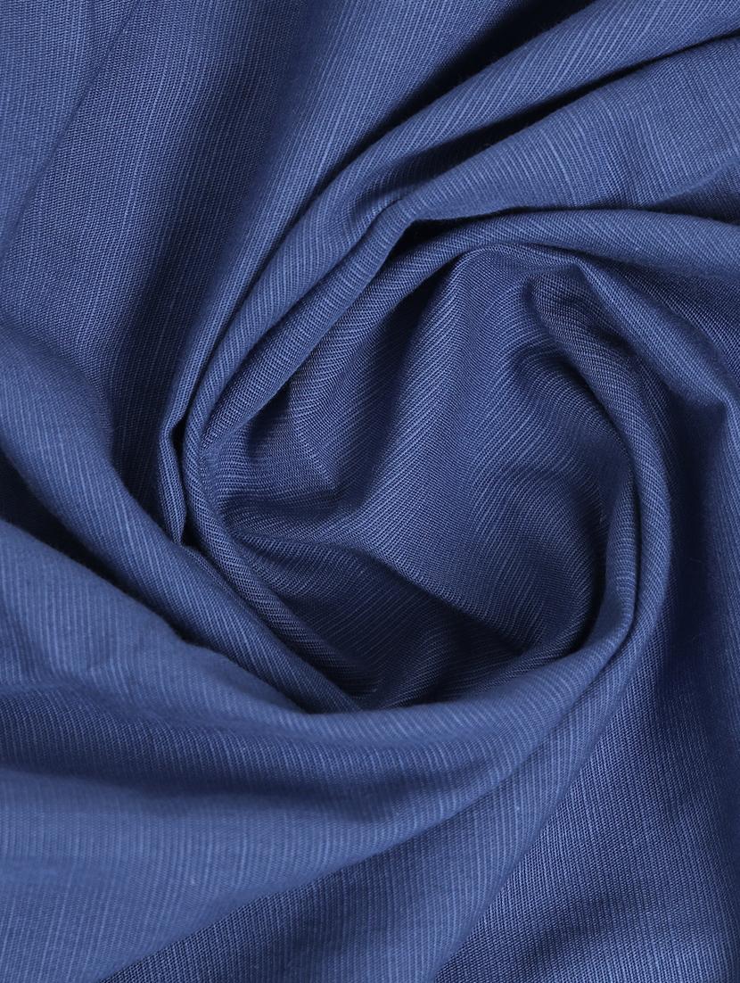 indigo linen blend casual shirt - 20900762 - Standard Image - 5