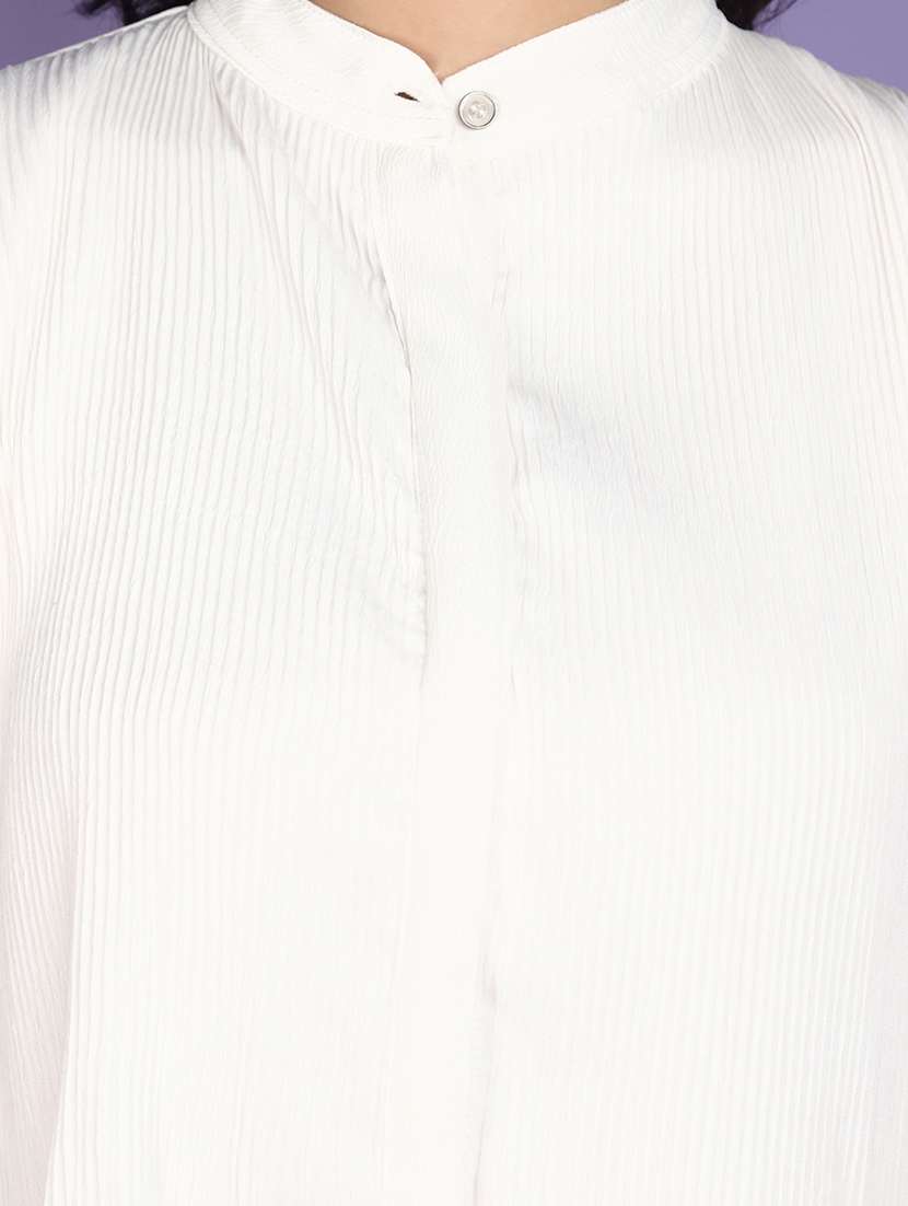 women white solid shirt top - 20901246 -  Standard Image - 5