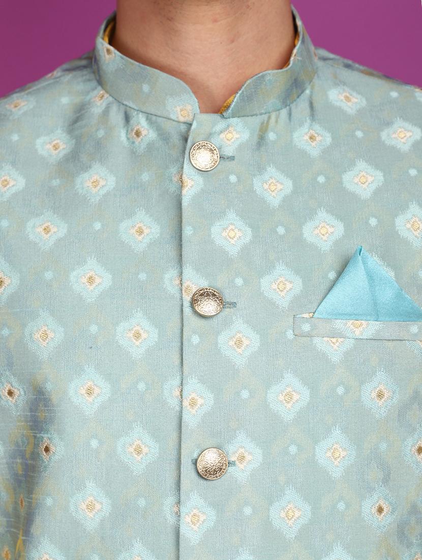 men self design nehru jacket - 20901292 - Standard Image - 5