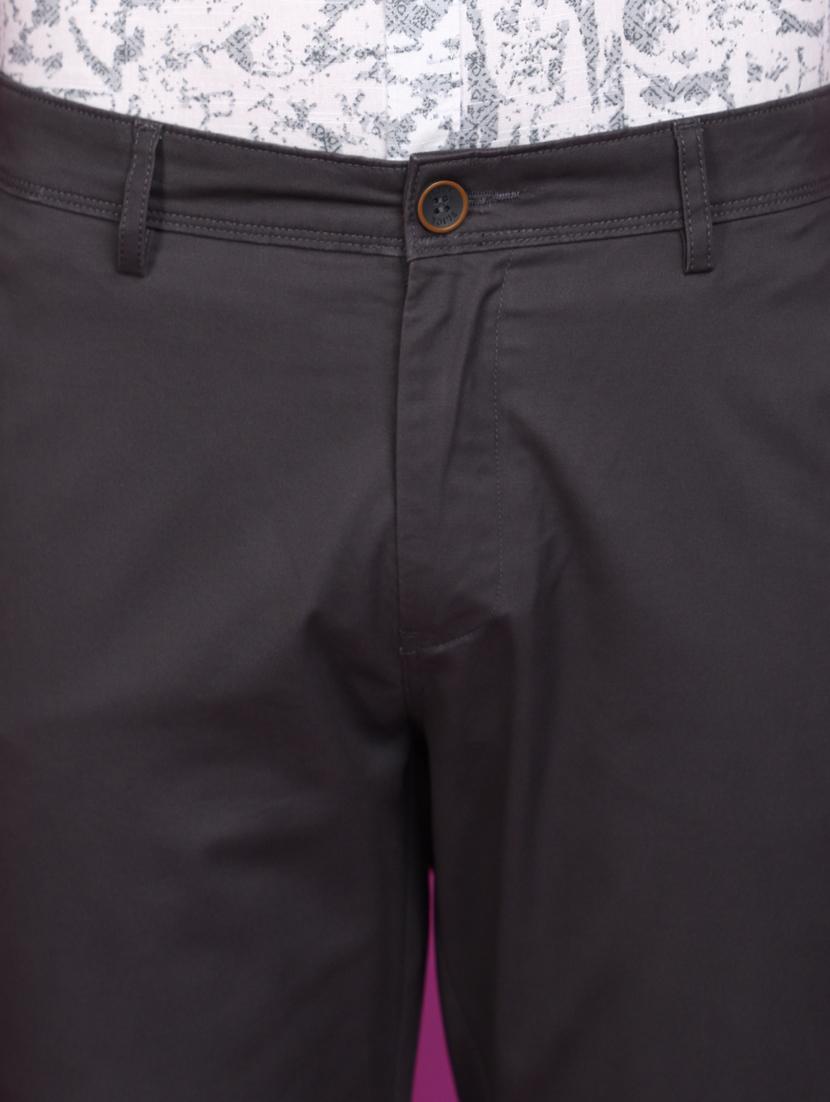 men solid ankle length chinos - 20901307 - Standard Image - 5