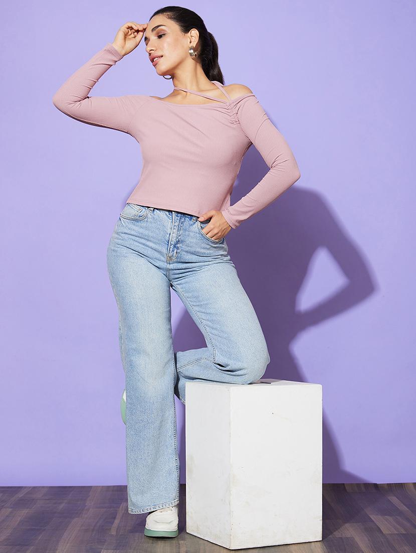 pink solid regular top - 20901465 - Standard Image - 3