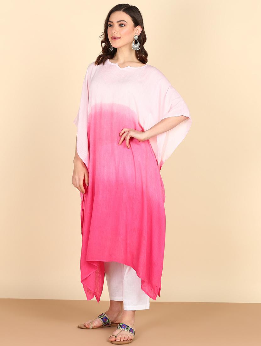 women tie & dye relaxed fit kaftan tunic - 20906624 - Zoom Image - 0