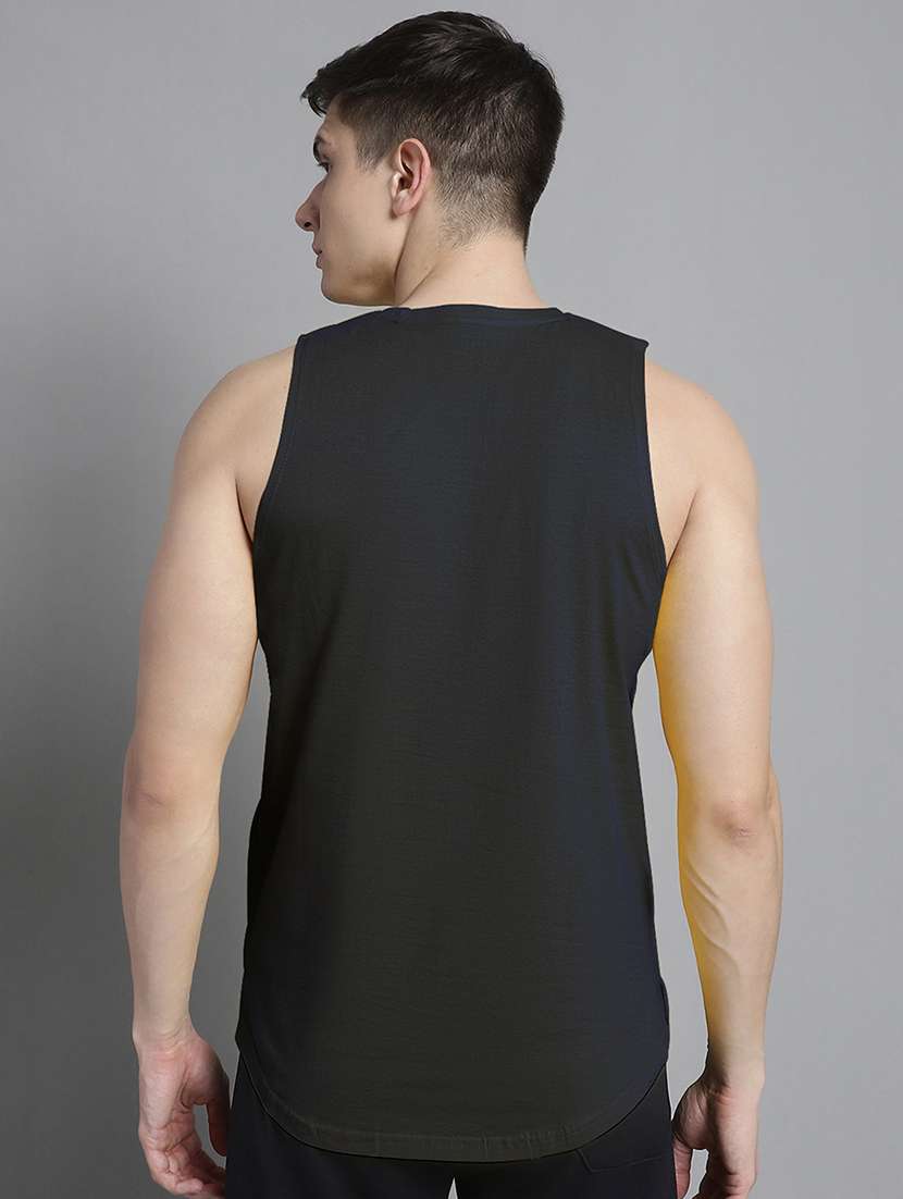 dral blue cotton vest - 20906802 - Standard Image - 3
