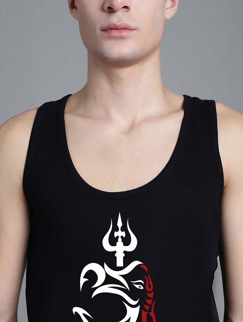 black cotton vest - 20906807 - Standard Image - 5