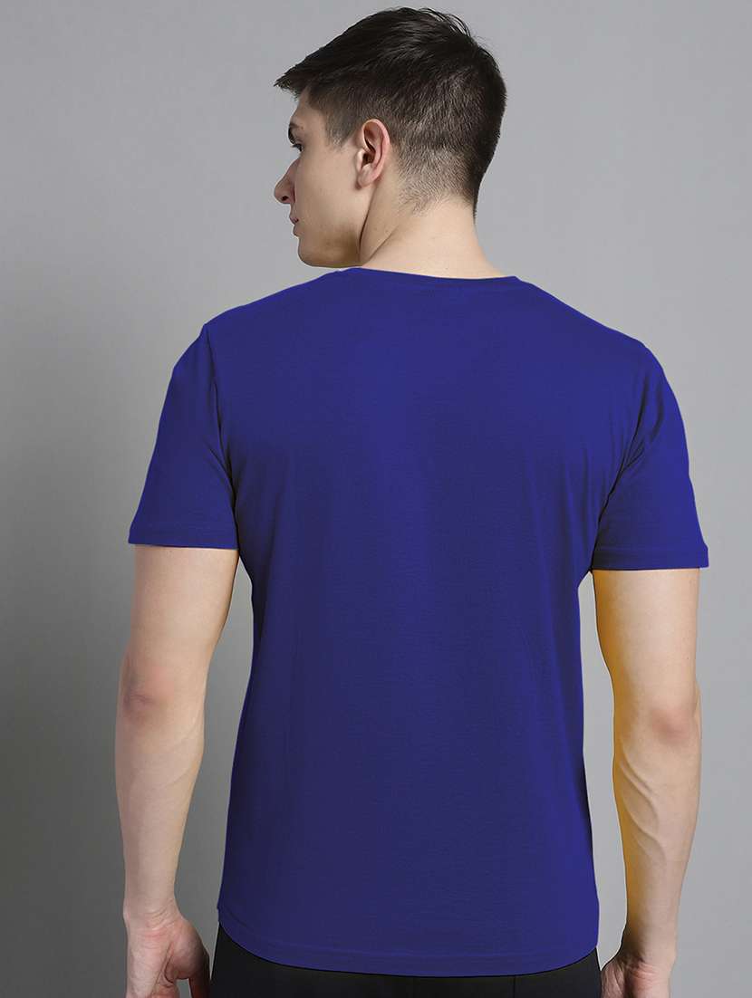 blue cotton chest print tshirt - 20906829 -  Standard Image - 3