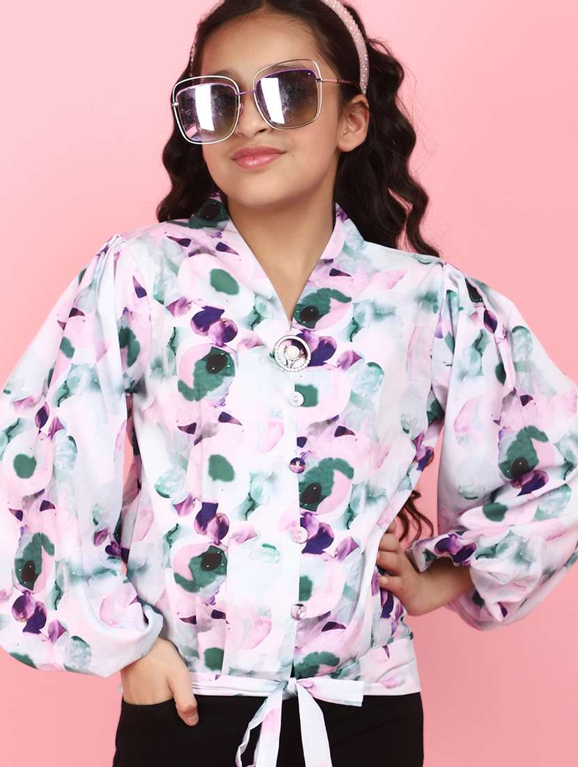 white printed cotton top - 20911694 -  Standard Image - 3