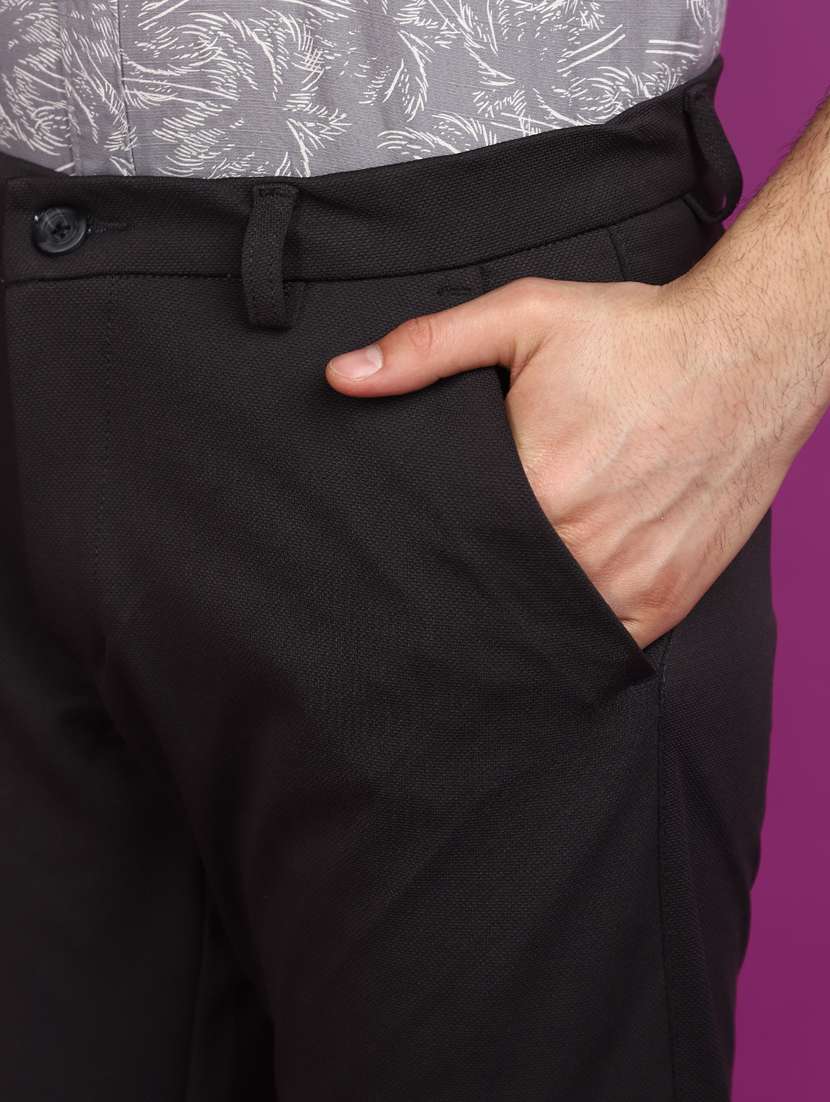 men solid ankle length chinos  - 20911701 -  Standard Image - 5