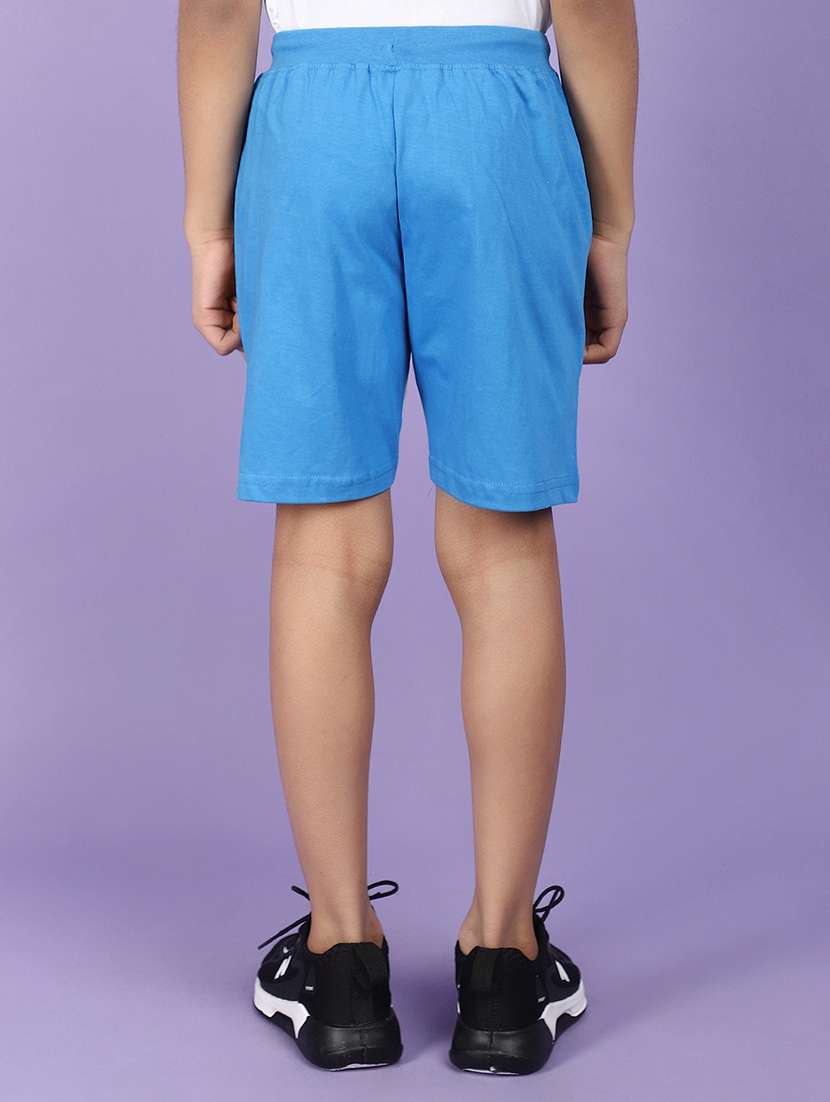 kids light blue colourblocked shorts - 20911773 -  Standard Image - 3