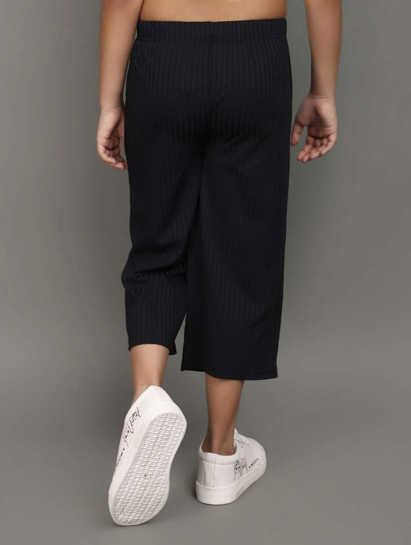 black acrylic blend harem trouser - 20911781 -  Standard Image - 3